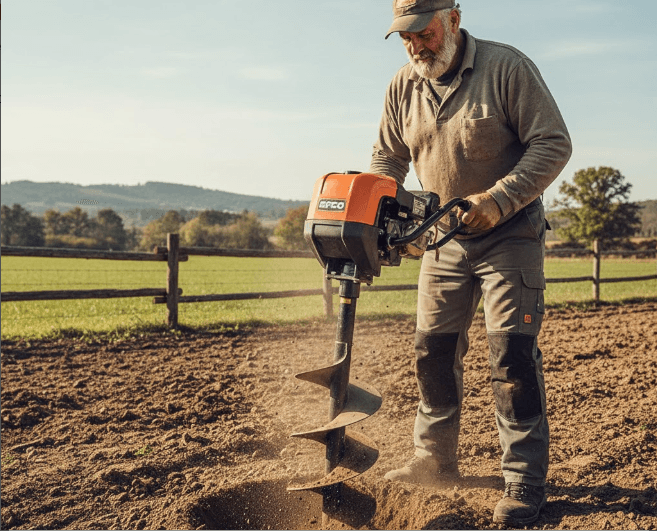 EFCO Hedge Trimmer showing replacement parts installed
